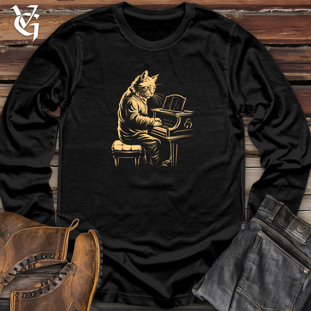 Viking Goods Melodic Feline Long Sleeve Black / L