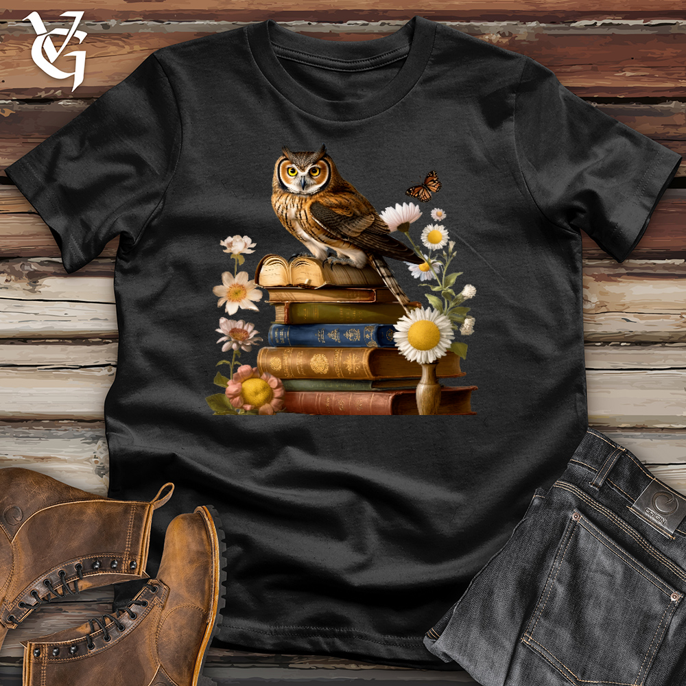 Viking Goods Owl Wisdom Cotton Tee Black / L