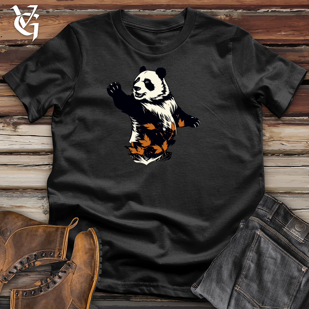 Viking Goods Panda Leaf Swirl Cotton Tee Black / L