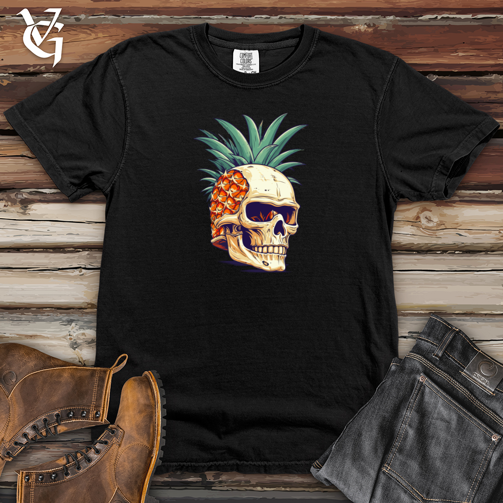 Viking Goods Retro Futurist Pinebones Heavy Cotton Comfort Colors Tee Black / L