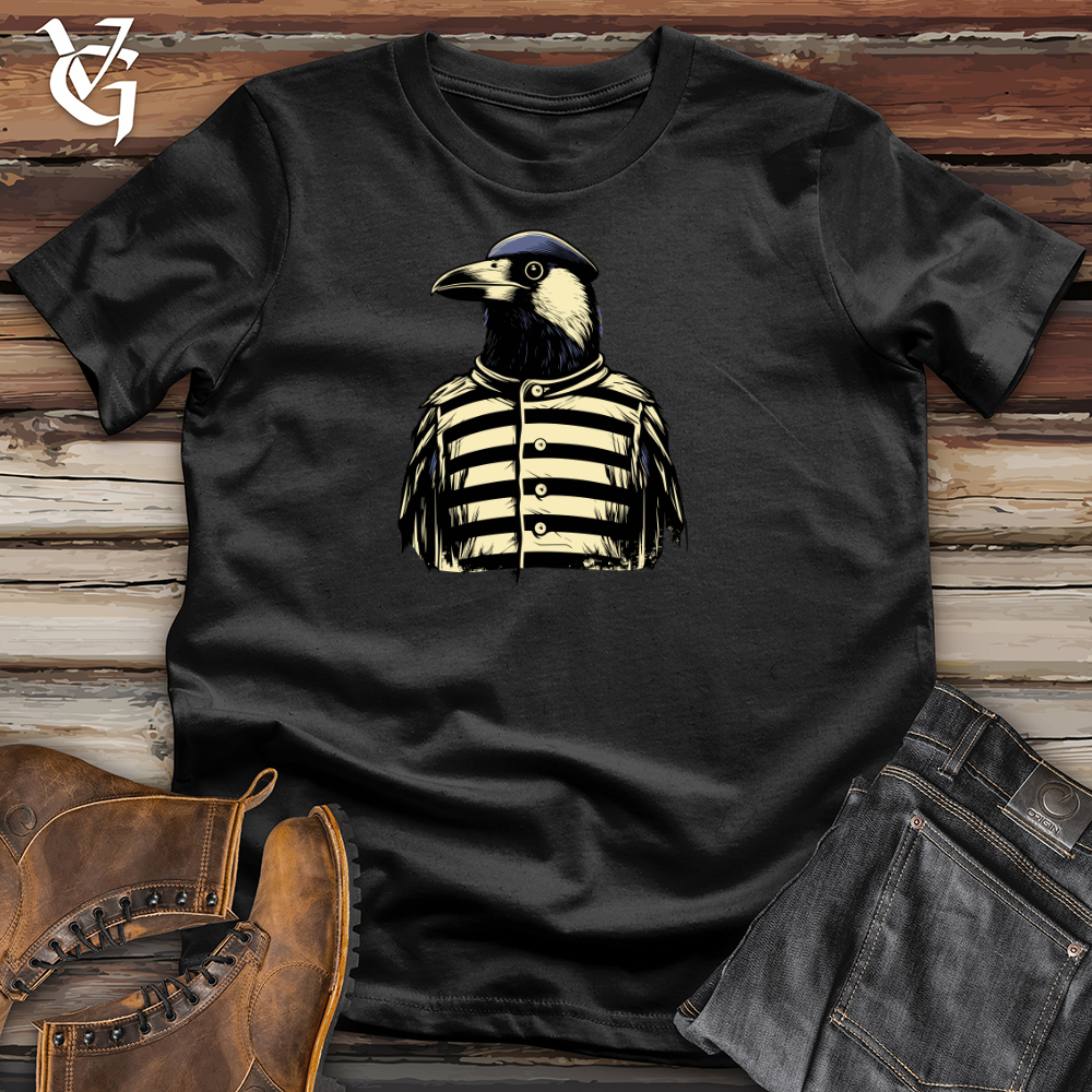 Viking Goods Retro Referee Raven Cotton Tee Black / L