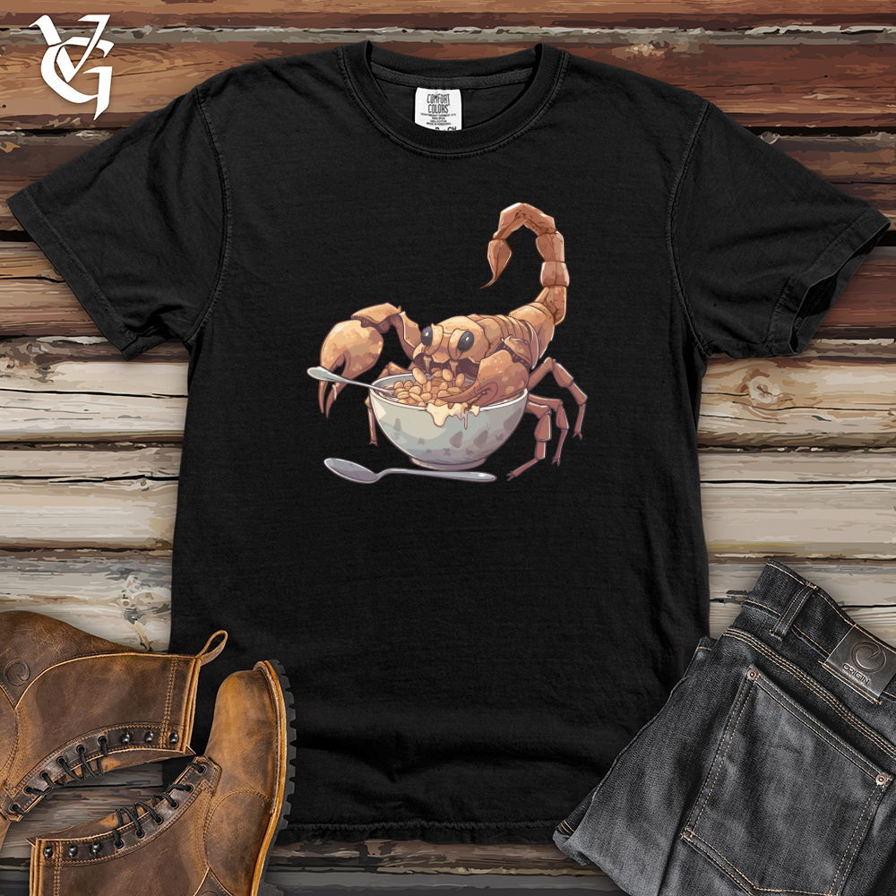 Viking Goods Scorpion Cereal Feast Heavy Cotton Comfort Colors Tee Black / L