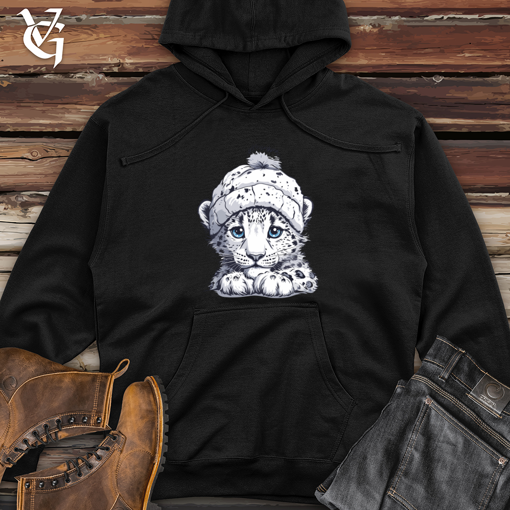 Viking Goods Snow Leopard Warmth Midweight Hooded Sweatshirt Black / L