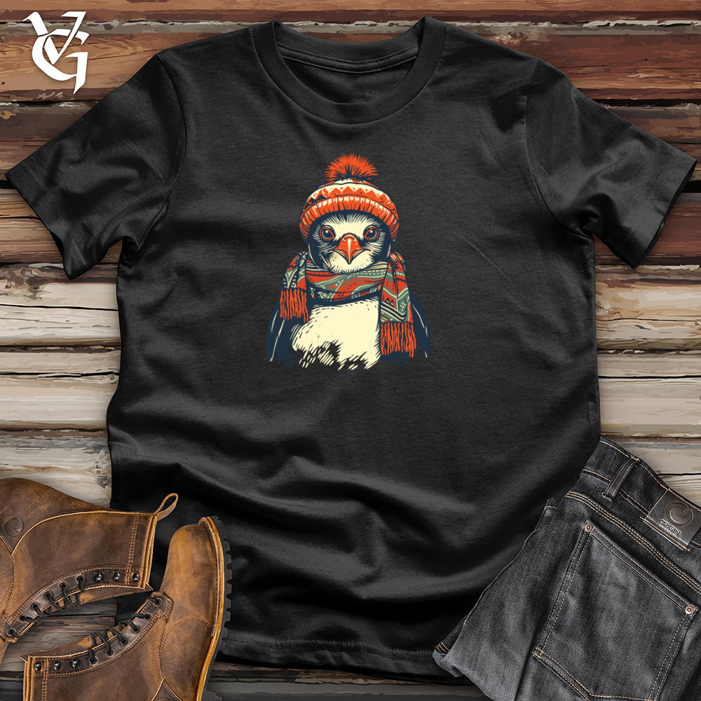 Viking Goods Vintage Frosty Penguin Cotton Tee Black / L