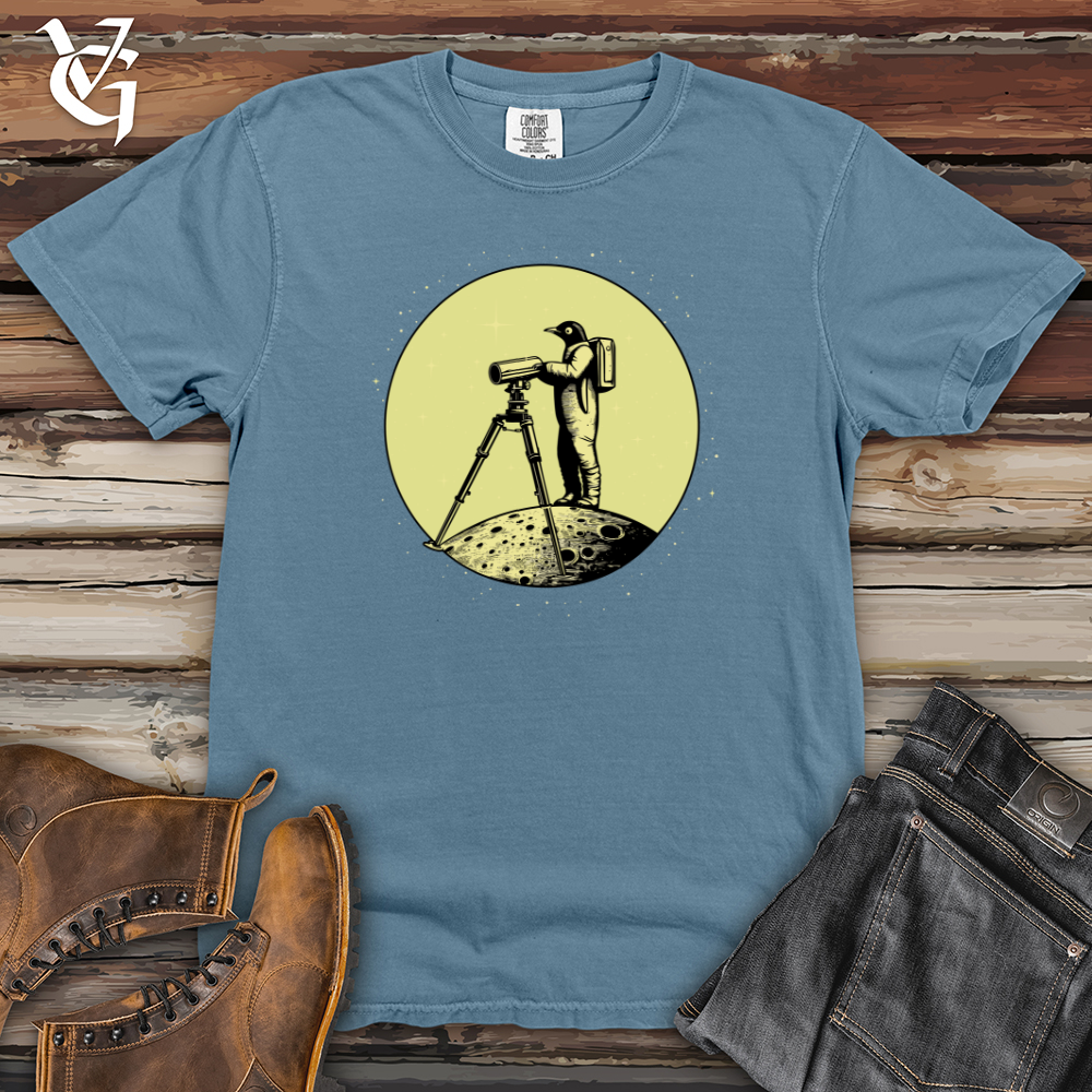 Viking Goods Astronaut Penguin Heavy Cotton Comfort Colors Tee Blue Jean / L