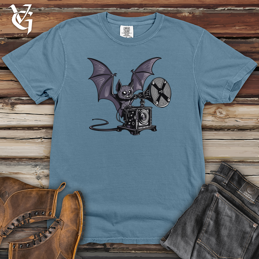 Viking Goods Bat Projectionist Nights Heavy Cotton Comfort Colors Tee Blue Jean / L