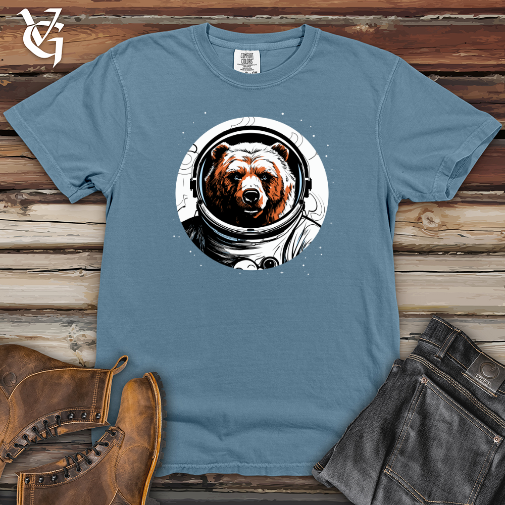 Viking Goods Cosmic Bear Expedition Heavy Cotton Comfort Colors Tee Blue Jean / L