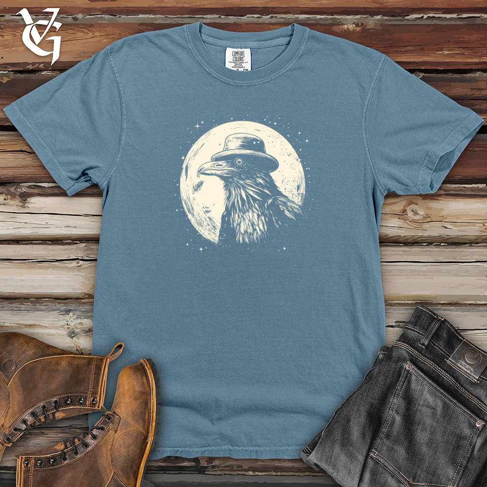 Viking Goods Cosmic Cowboy Raven Heavy Cotton Comfort Colors Tee Blue Jean / L
