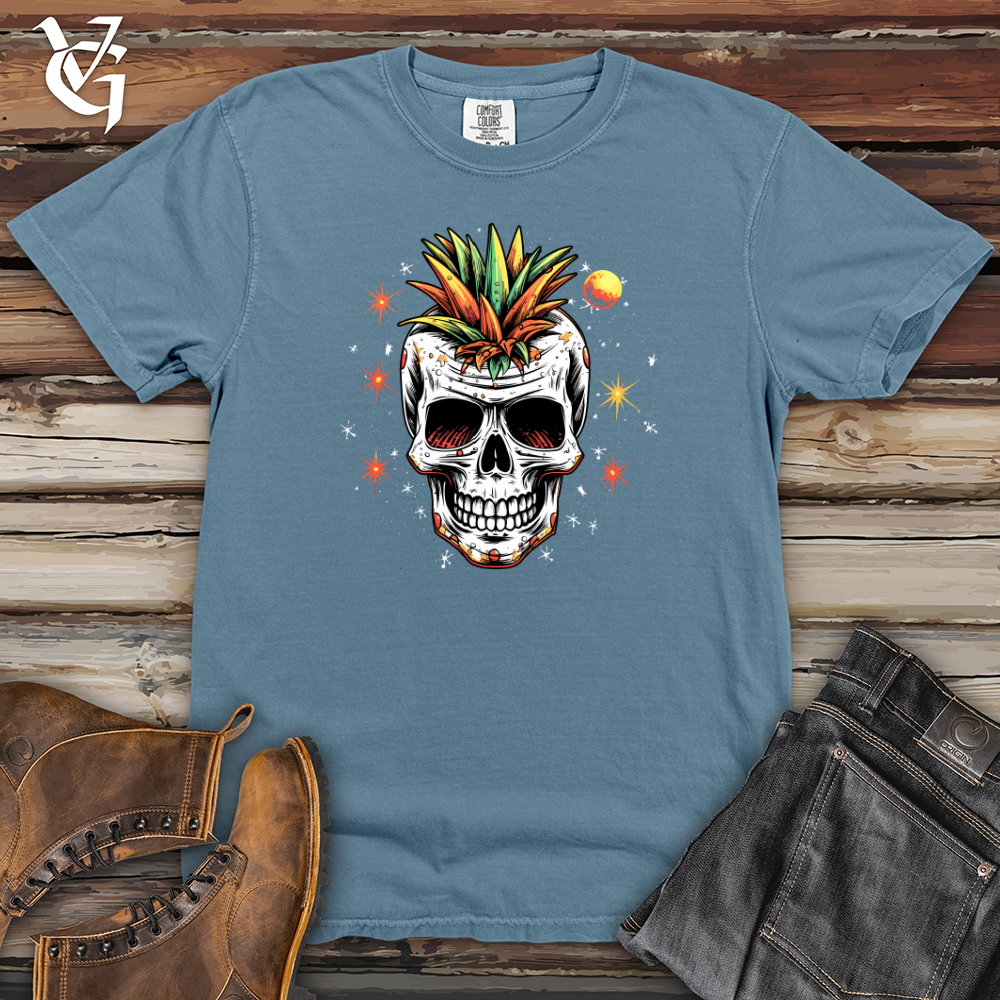Viking Goods Cosmic Fruit Skull Heavy Cotton Comfort Colors Tee Blue Jean / L