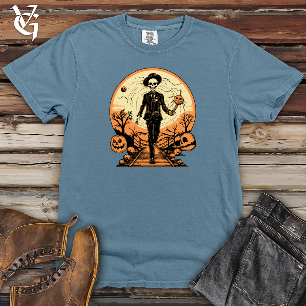 Viking Goods Curious Peach Haunter Heavy Cotton Comfort Colors Tee Blue Jean / L