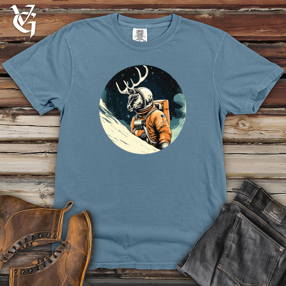 Viking Goods Deer Astronaut Adventure Heavy Cotton Comfort Colors Tee Blue Jean / L