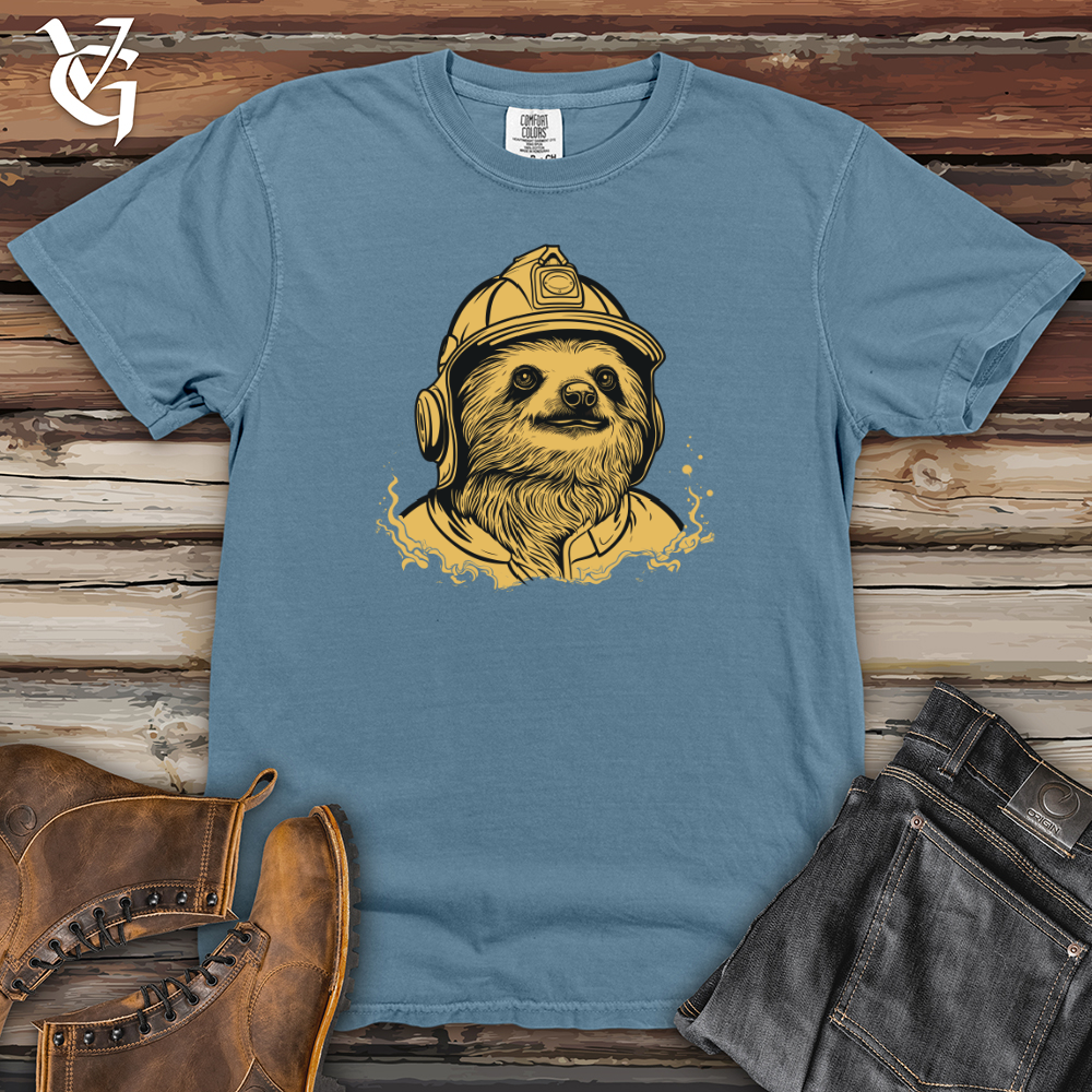 Viking Goods First Responder Sloth Rescue Heavy Cotton Comfort Colors Tee Blue Jean / L
