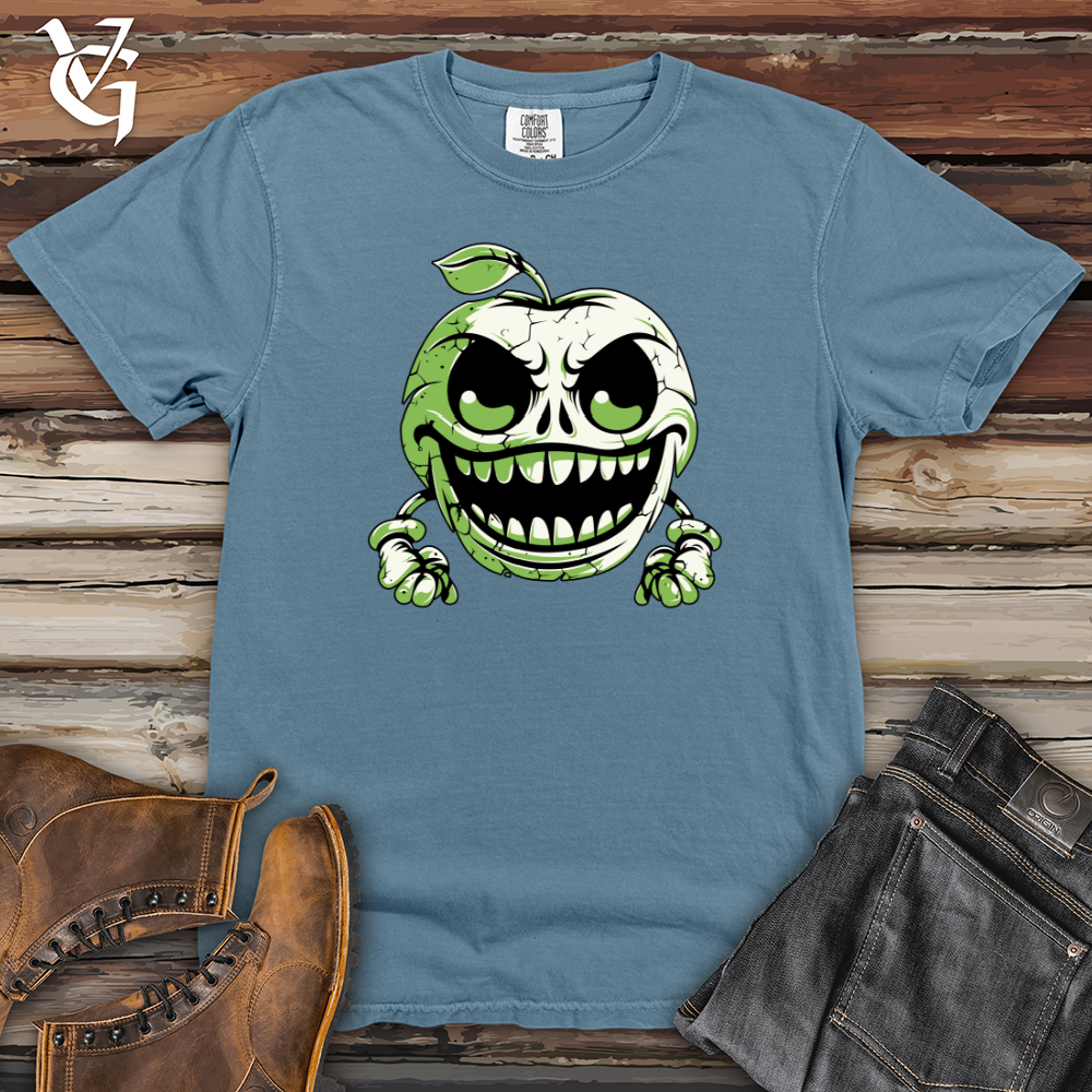 Viking Goods Grinning Apple Wealth Heavy Cotton Comfort Colors Tee Blue Jean / L