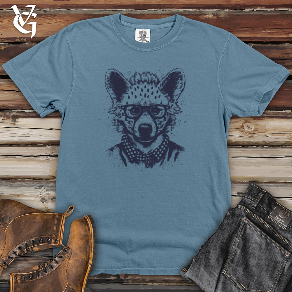 Viking Goods Hyena Wilderness Hipster Wanderlust Heavy Cotton Comfort Colors Tee Blue Jean / L