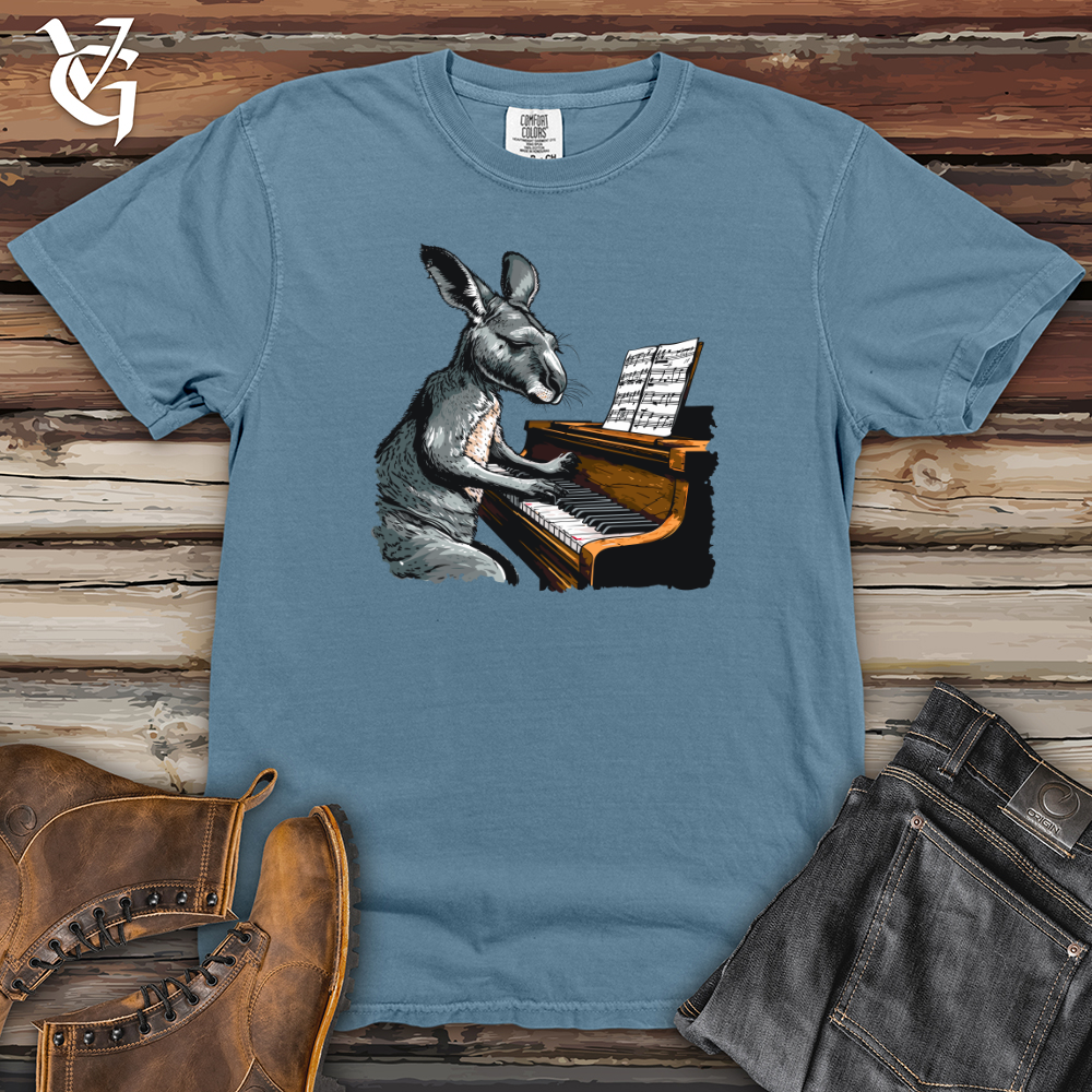 Viking Goods Kangaroo Piano Concert Heavy Cotton Comfort Colors Tee Blue Jean / L
