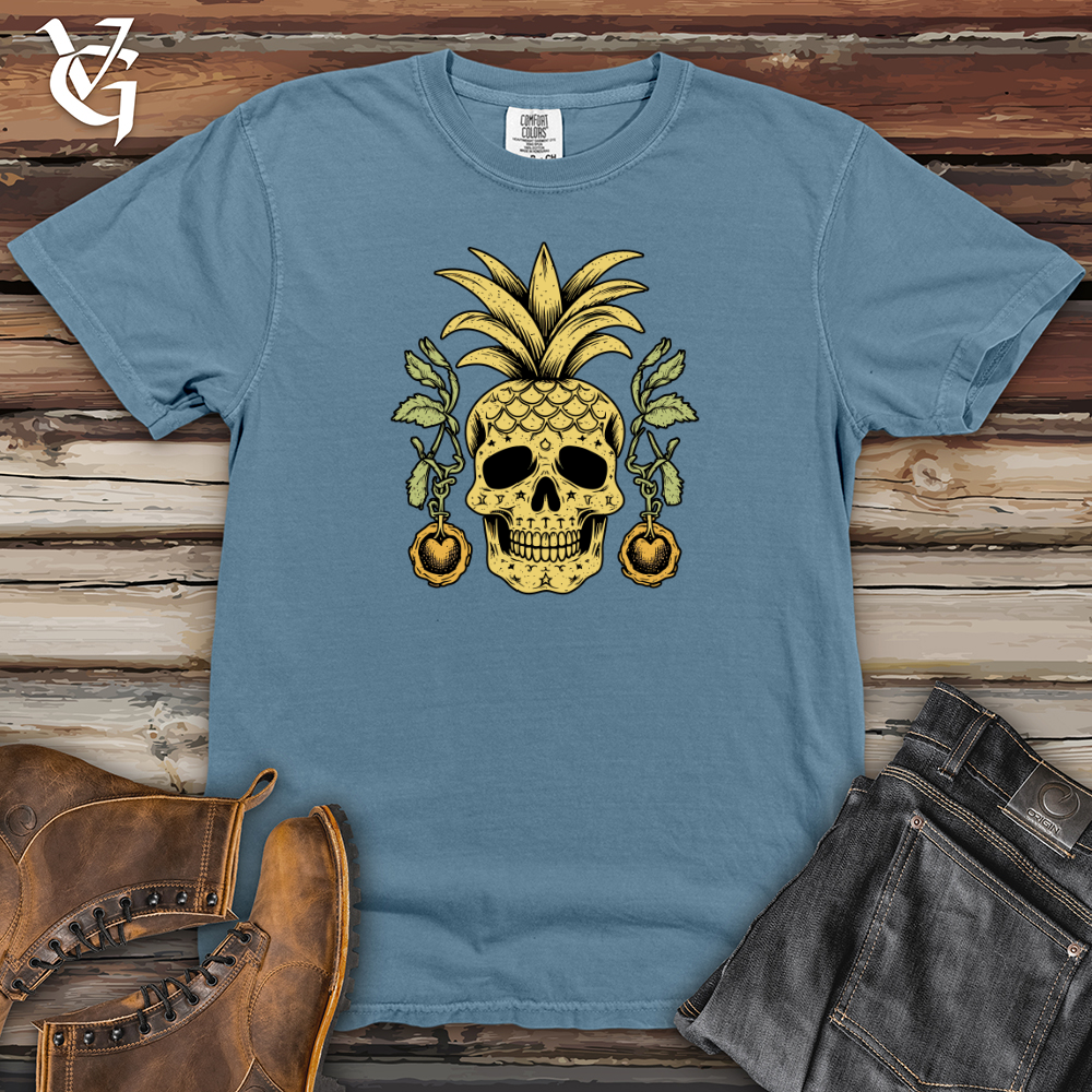 Viking Goods Mystic Pineapple Enigma Heavy Cotton Comfort Colors Tee Blue Jean / L
