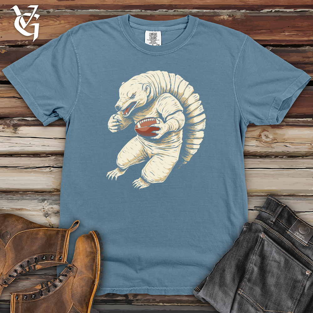 Viking Goods Pangolin Gridiron Rush Heavy Cotton Comfort Colors Tee Blue Jean / L