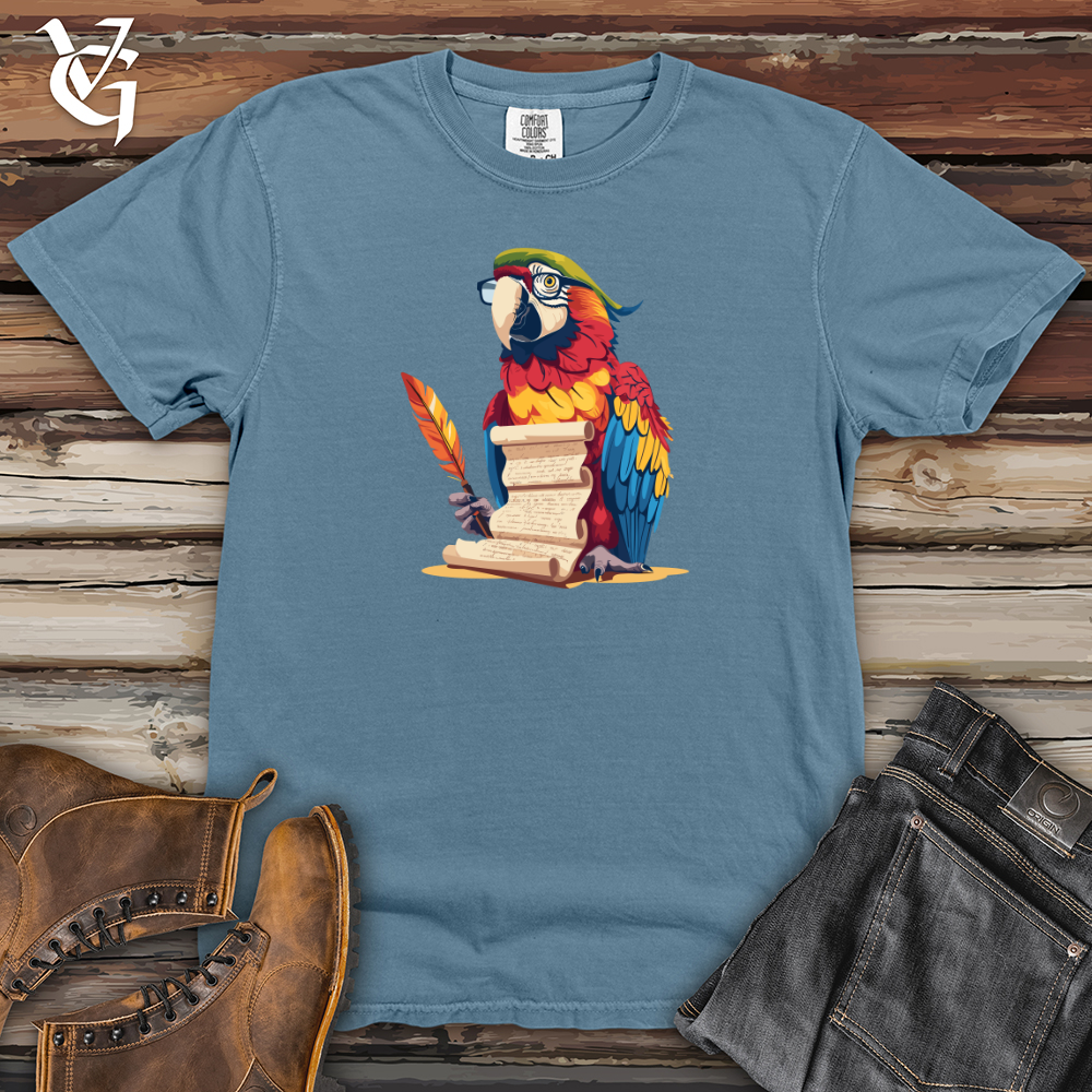 Viking Goods Parrot Quill Scribe Heavy Cotton Comfort Colors Tee Blue Jean / L