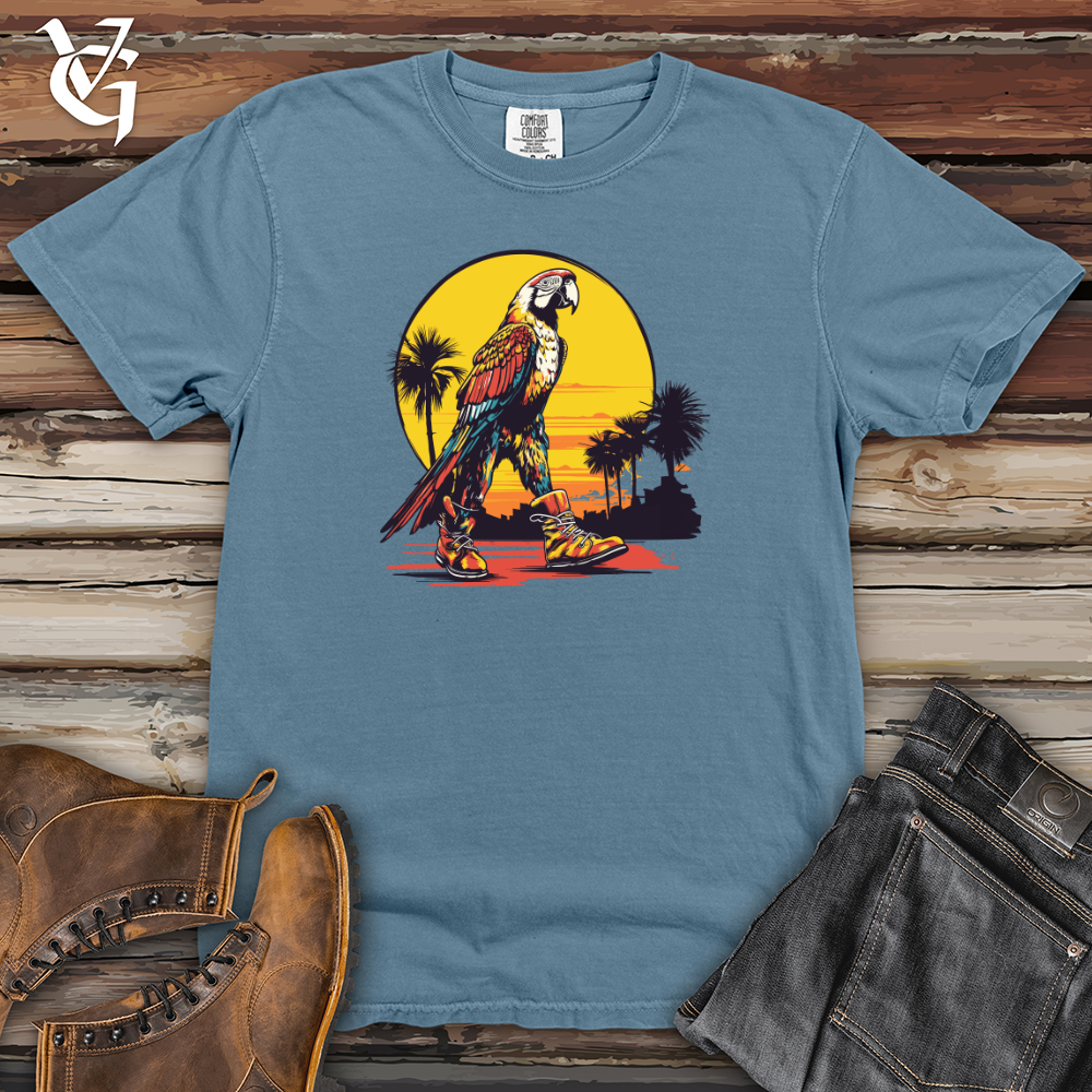 Viking Goods Parrot Sneaker Sunset Heavy Cotton Comfort Colors Tee Blue Jean / L