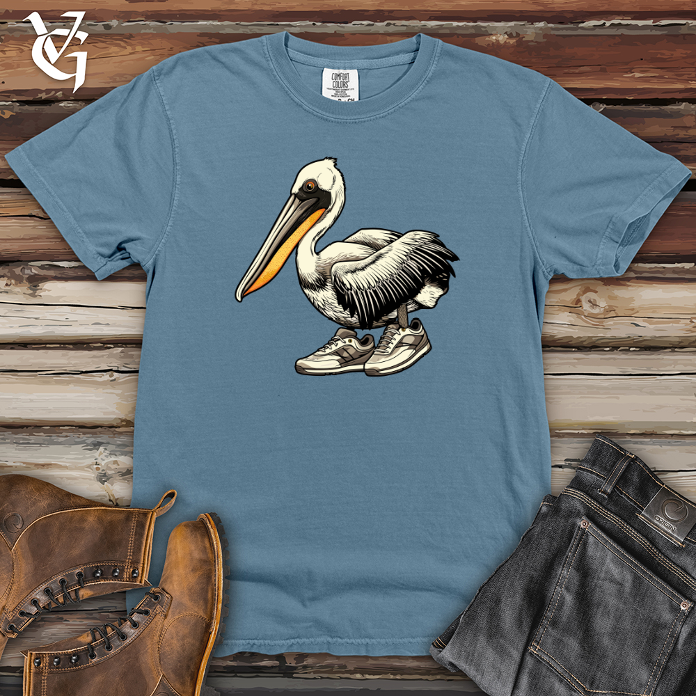 Viking Goods Pelican Pier Stride Sneaker Glide Heavy Cotton Comfort Colors Tee Blue Jean / L