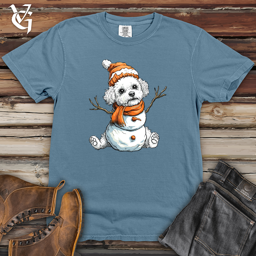 Viking Goods Piggy Beanie Smile Heavy Cotton Comfort Colors Tee Blue Jean / L