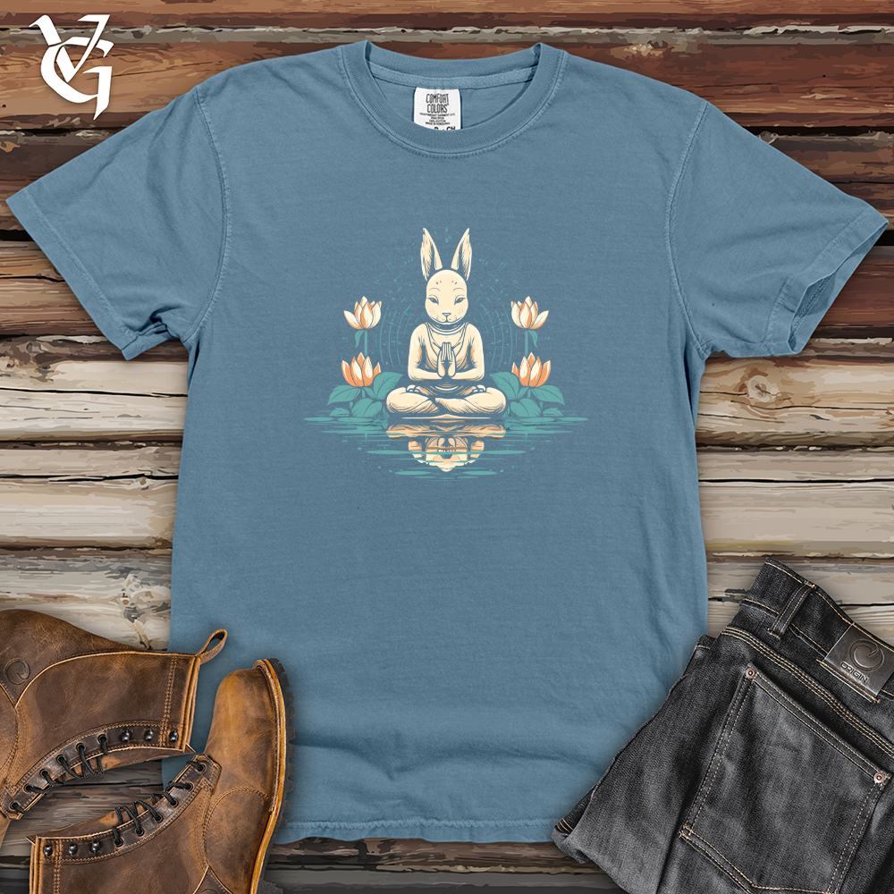 Viking Goods Rabbit Zen Harmony Heavy Cotton Comfort Colors Tee Blue Jean / L