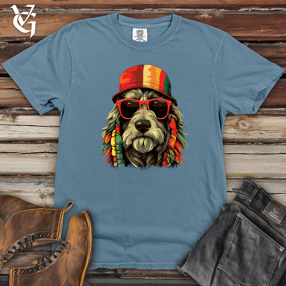 Viking Goods Reggae Pooch Vibes Heavy Cotton Comfort Colors Tee Blue Jean / L