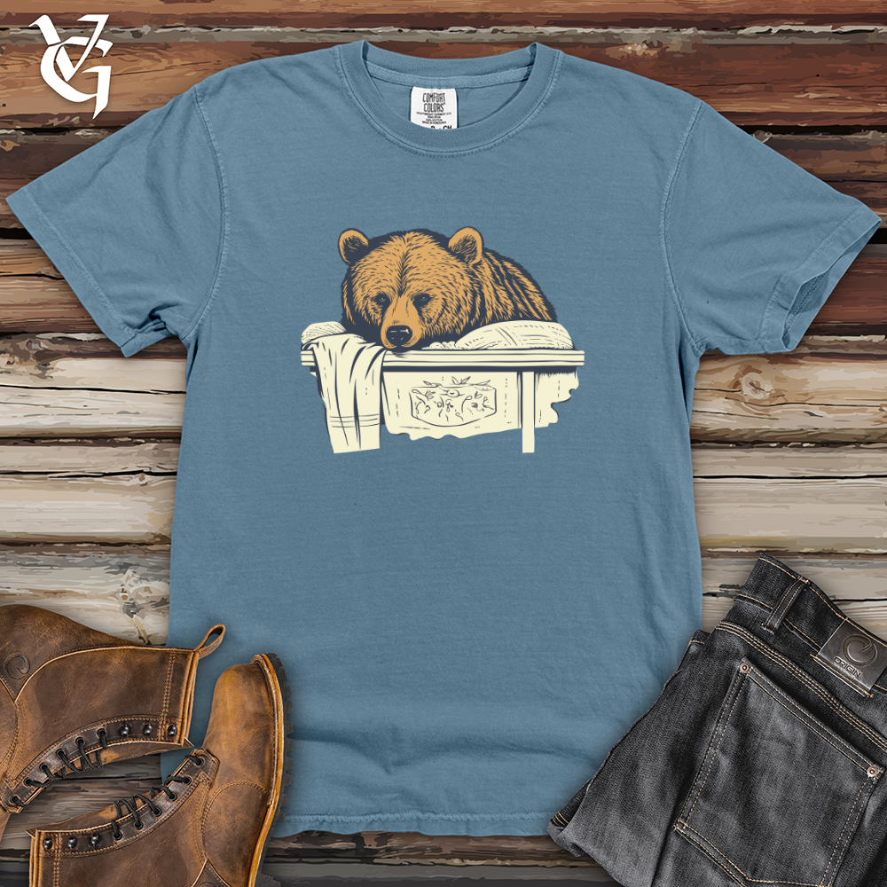 Viking Goods Retro Bedtime Bear Heavy Cotton Comfort Colors Tee Blue Jean / L