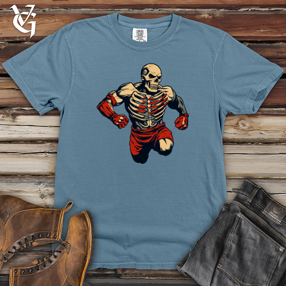 Viking Goods Retro Grappling Powerhouse Heavy Cotton Comfort Colors Tee Blue Jean / L