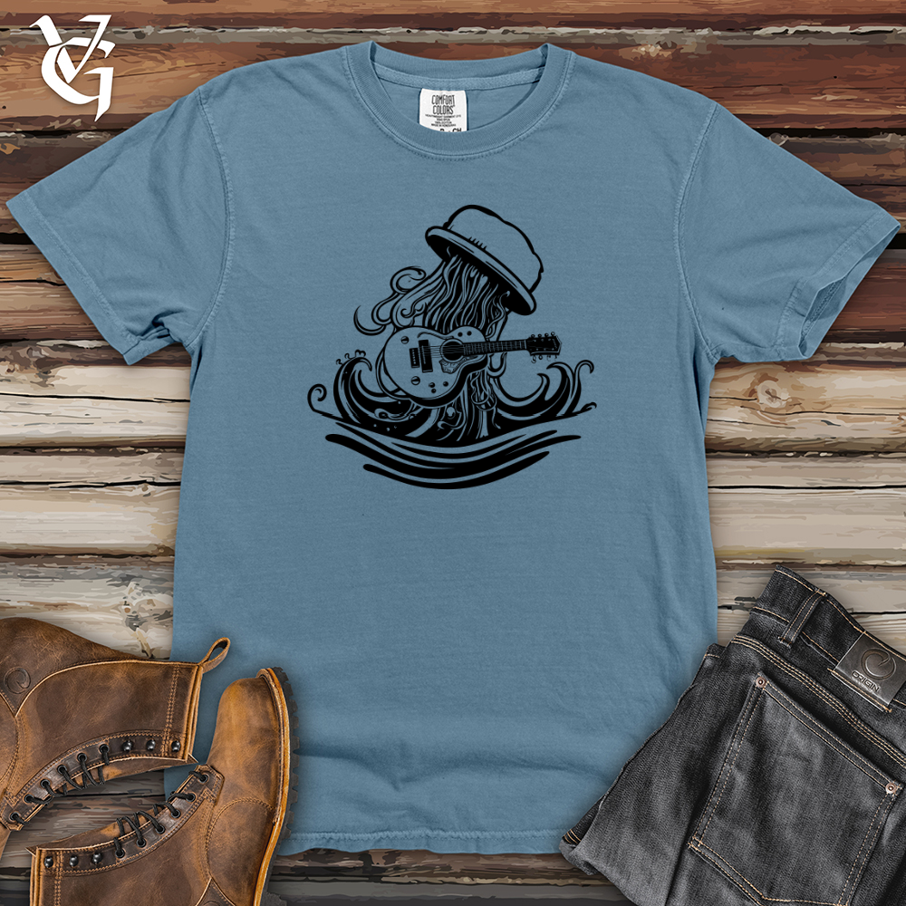 Viking Goods Retro Guitar Jelly Heavy Cotton Comfort Colors Tee Blue Jean / L