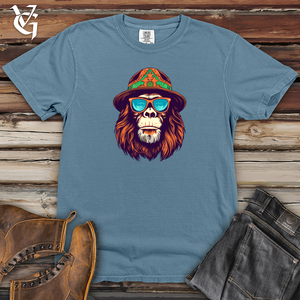 Viking Goods Retro Hippy Monkey 01 Heavy Cotton Comfort Colors Tee Blue Jean / L
