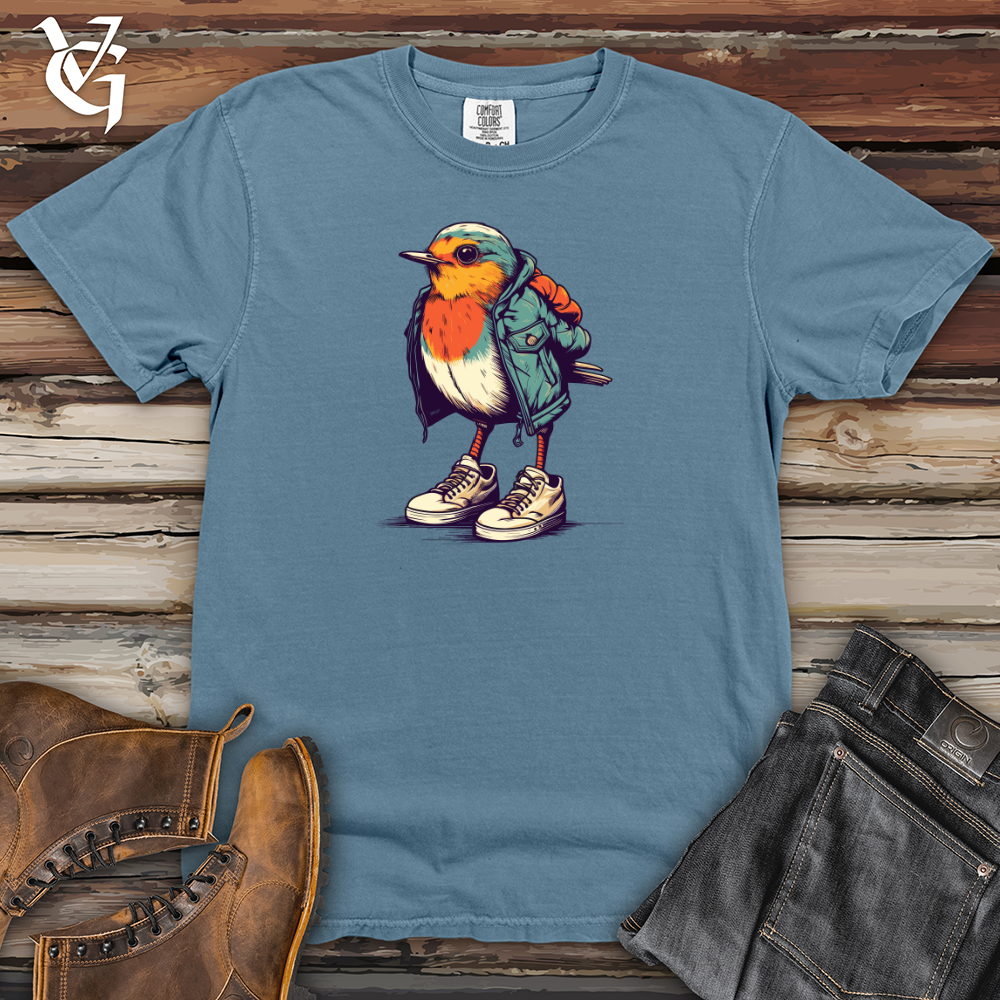 Viking Goods Robin Sneaker Flight Heavy Cotton Comfort Colors Tee Blue Jean / L