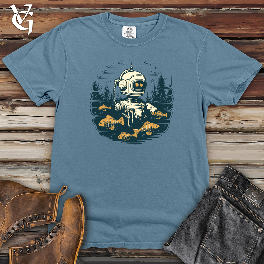 Viking Goods RoboFins Heavy Cotton Comfort Colors Tee Blue Jean / L