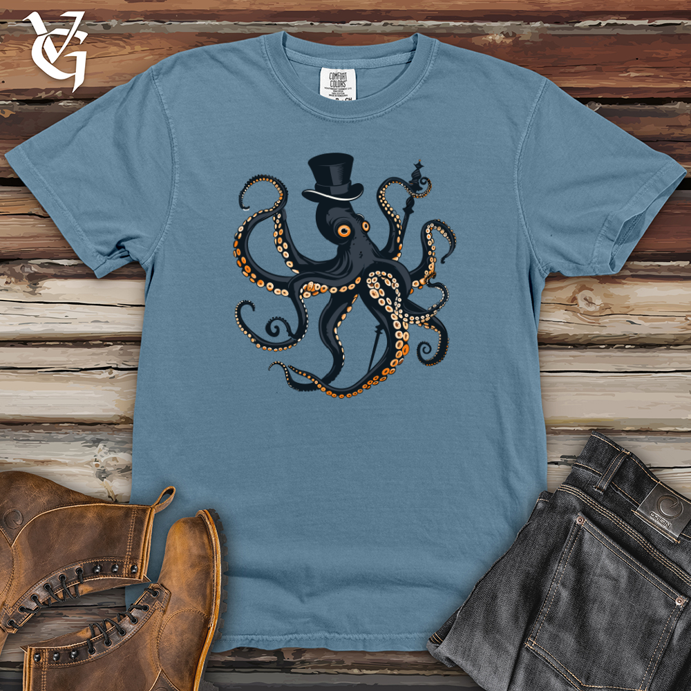 Viking Goods Tentacled Aristocrat Charmer Heavy Cotton Comfort Colors Tee Blue Jean / L