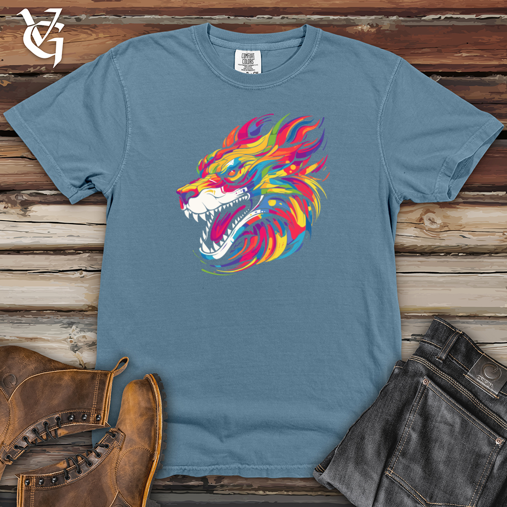 Viking Goods Vibrant Tiger Essence Heavy Cotton Comfort Colors Tee Blue Jean / L