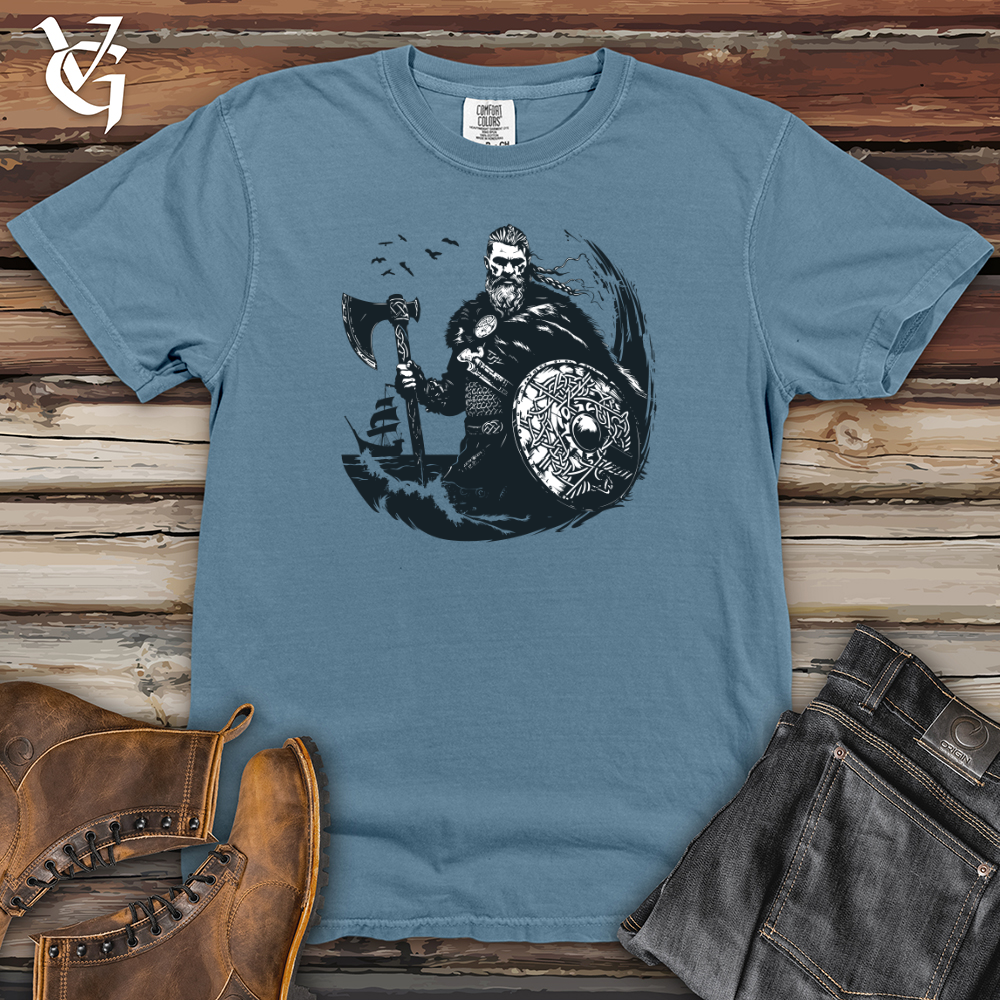 Viking Goods Viking Seafarer's Saga Heavy Cotton Comfort Colors Tee Blue Jean / L