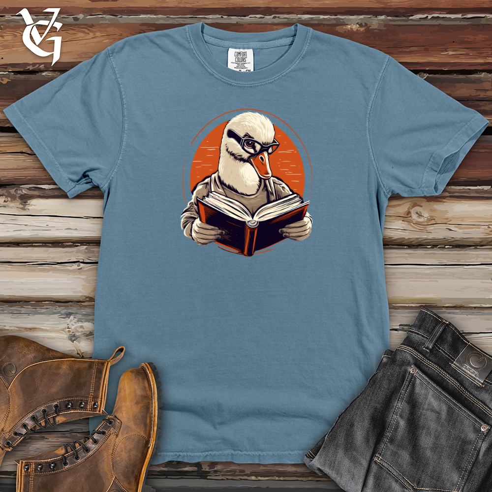 Viking Goods Wanderlust Goose Reads Heavy Cotton Comfort Colors Tee Blue Jean / L