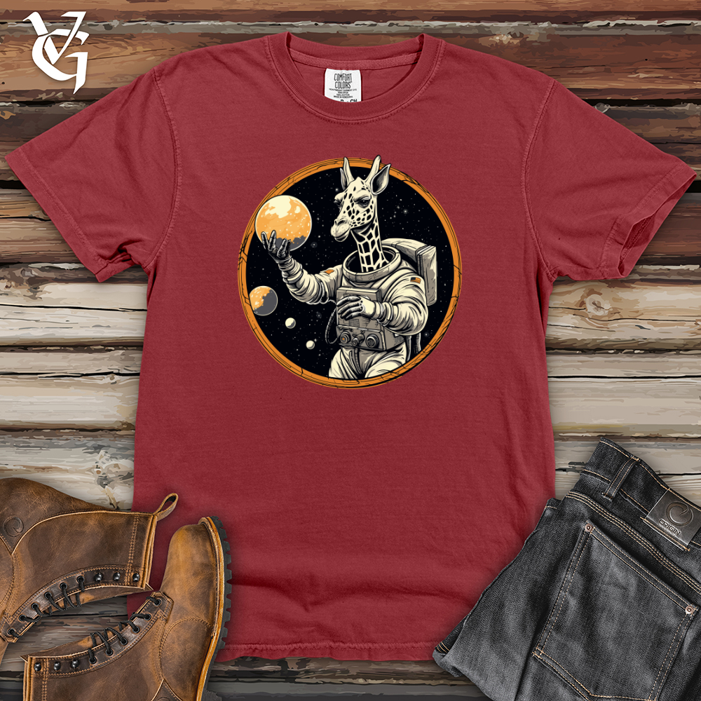 Viking Goods Astronaut Giraffe Heavy Cotton Comfort Colors Tee Brick / L