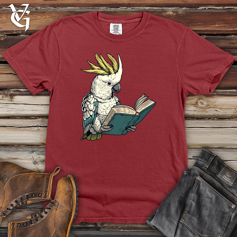 Viking Goods Cockatoo Bookworm Worm Heavy Cotton Comfort Colors Tee Brick / L