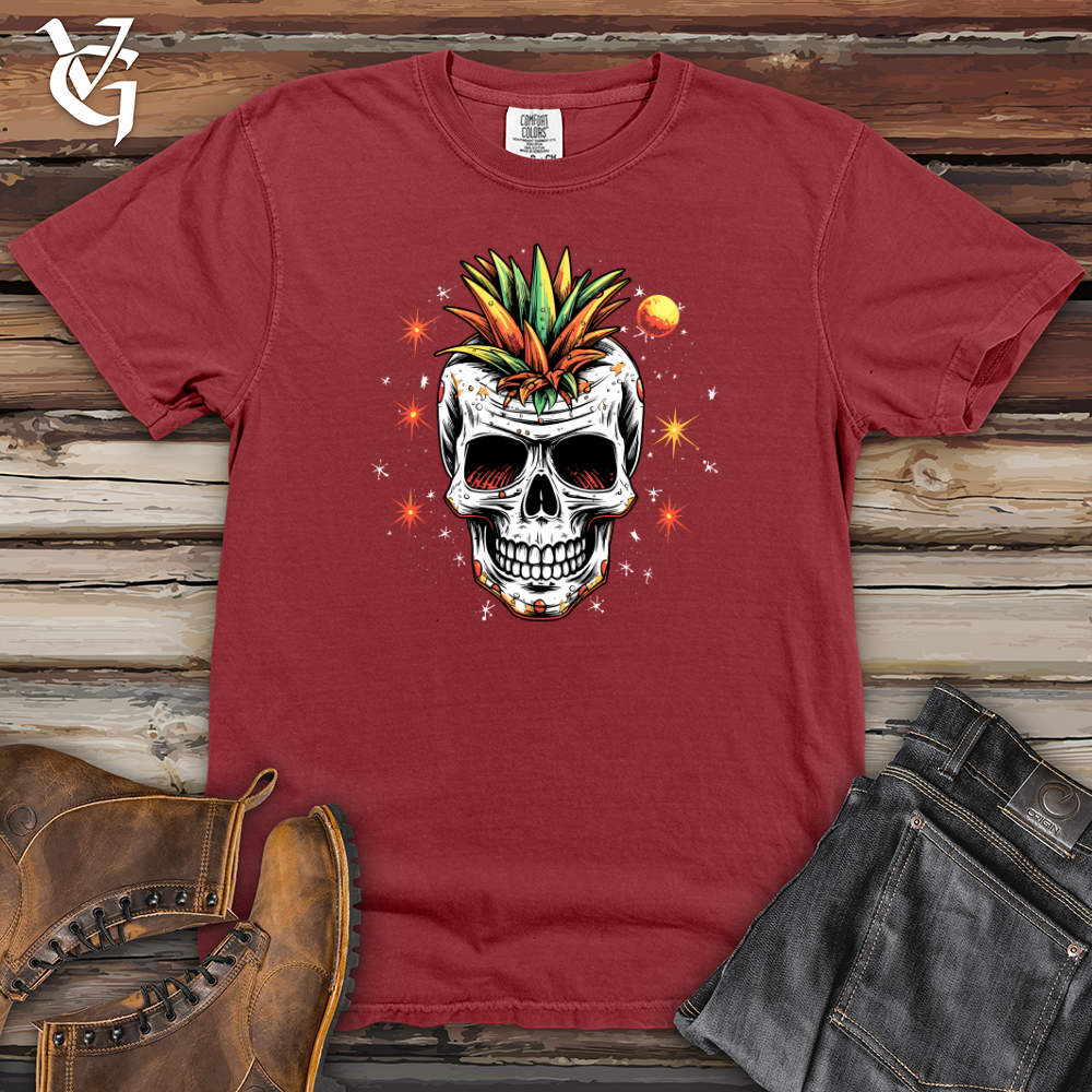 Viking Goods Cosmic Fruit Skull Heavy Cotton Comfort Colors Tee Brick / L