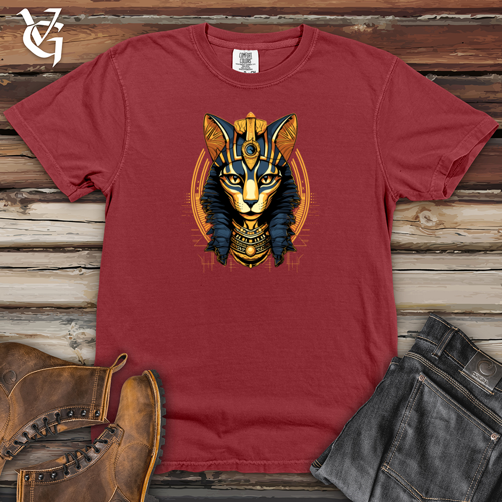 Viking Goods Egyptian Cat Divine Gaze Heavy Cotton Comfort Colors Tee Brick / L
