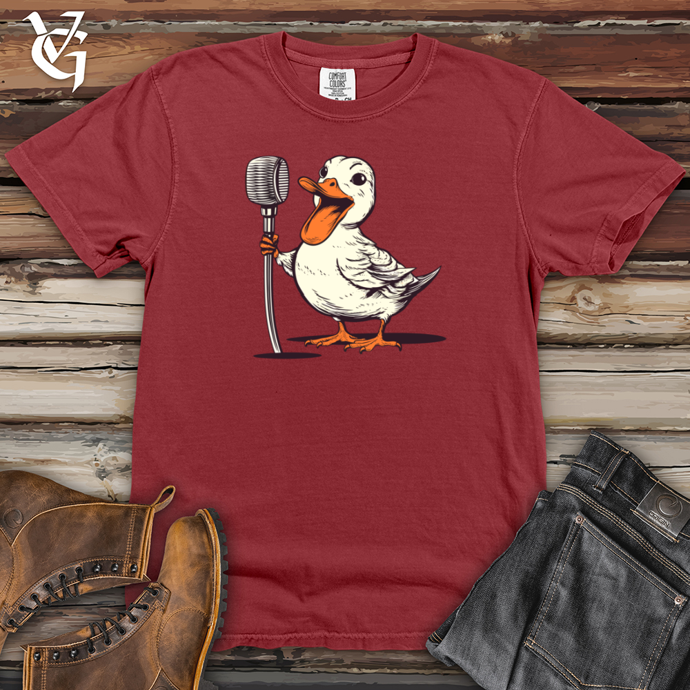 Viking Goods Feathered Quacktastic Comedy Heavy Cotton Comfort Colors Tee Brick / L