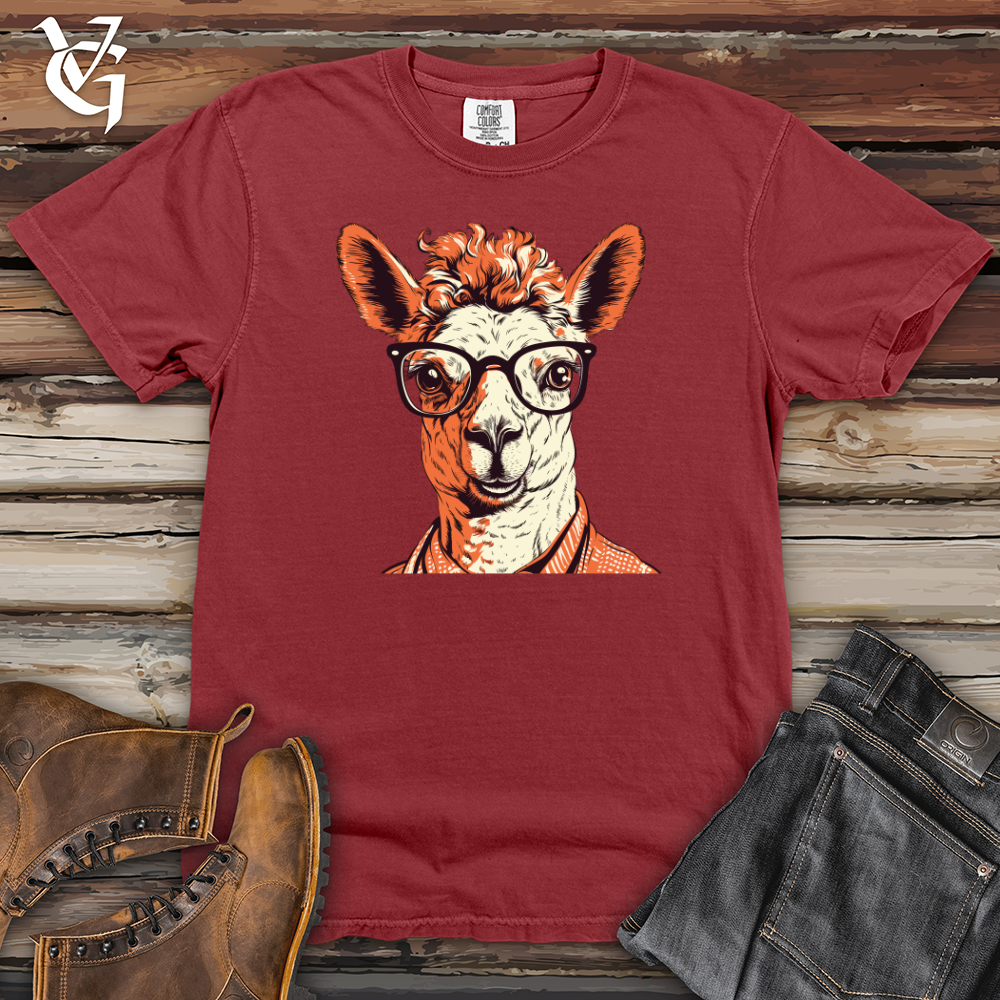 Viking Goods Llama Geek Chic Heavy Cotton Comfort Colors Tee Brick / L