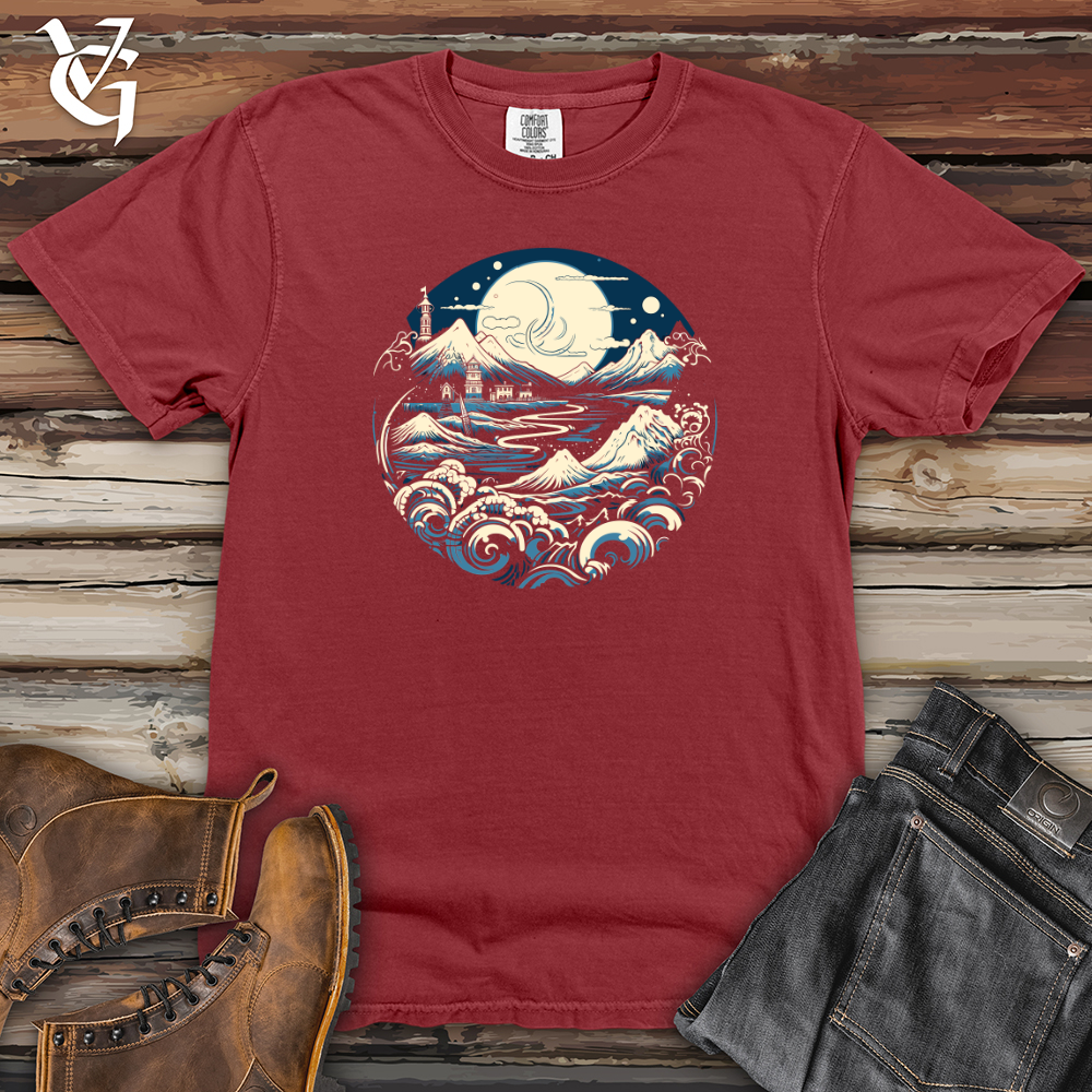 Viking Goods Moonlit Coastal Haven Heavy Cotton Comfort Colors Tee Brick / L