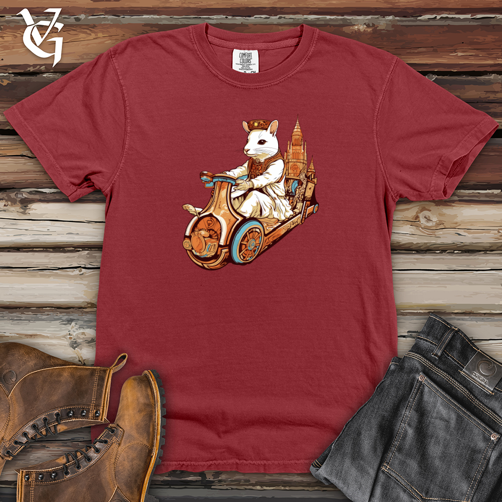 Viking Goods Mouse Time Traveller Heavy Cotton Comfort Colors Tee Brick / L