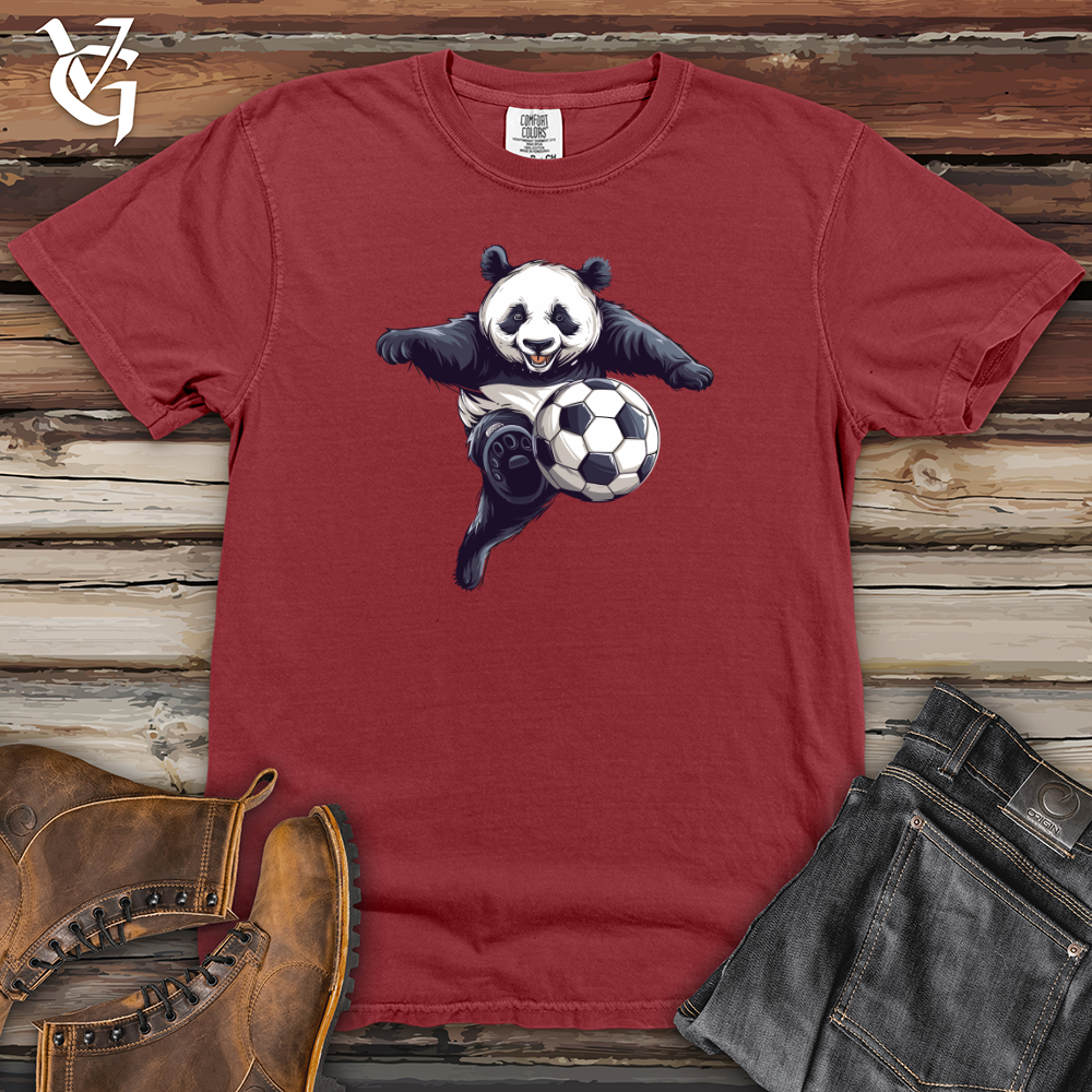 Viking Goods Panda Soccer Strike Heavy Cotton Comfort Colors Tee Brick / L