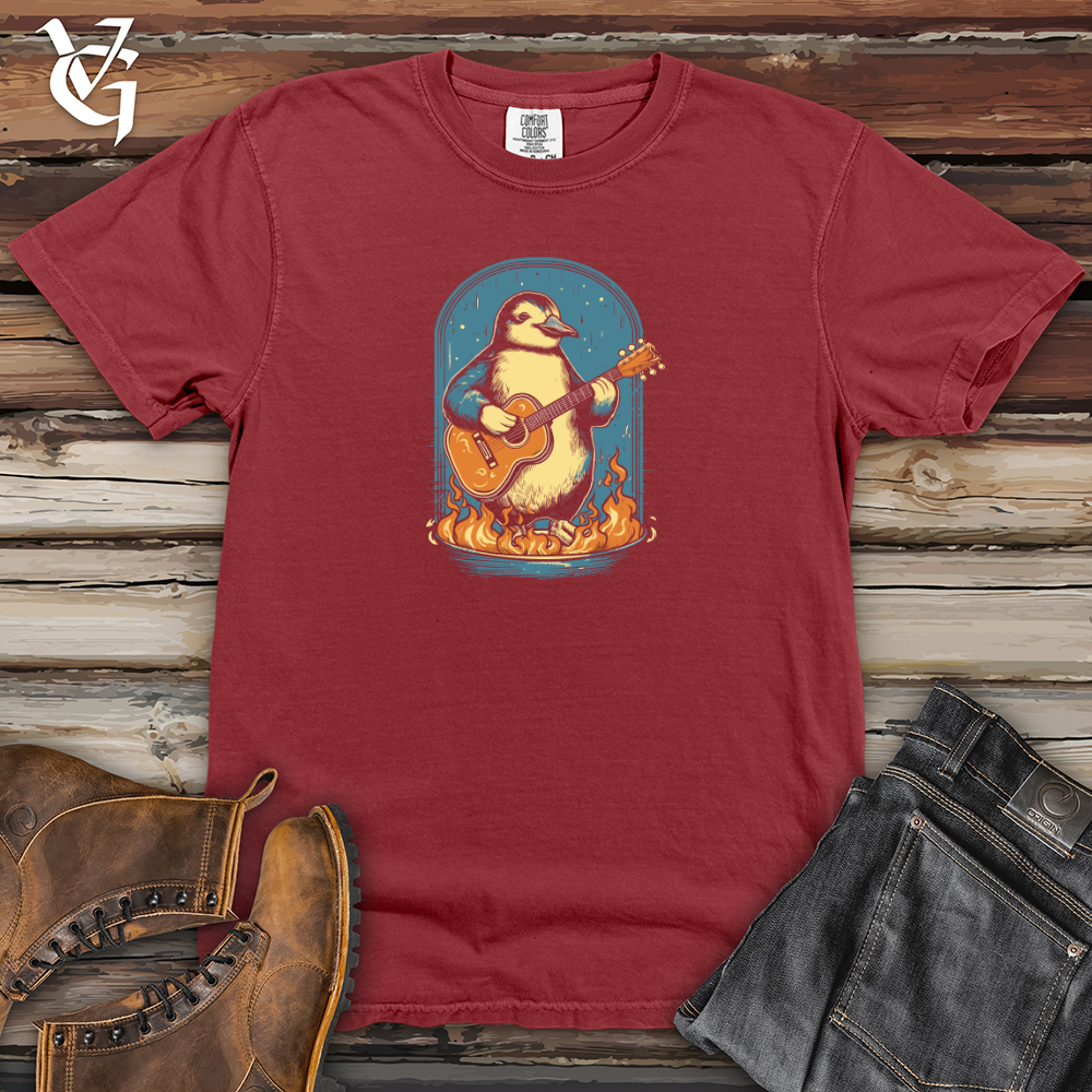 Viking Goods Penguin Guitar Solo Heavy Cotton Comfort Colors Tee Brick / L
