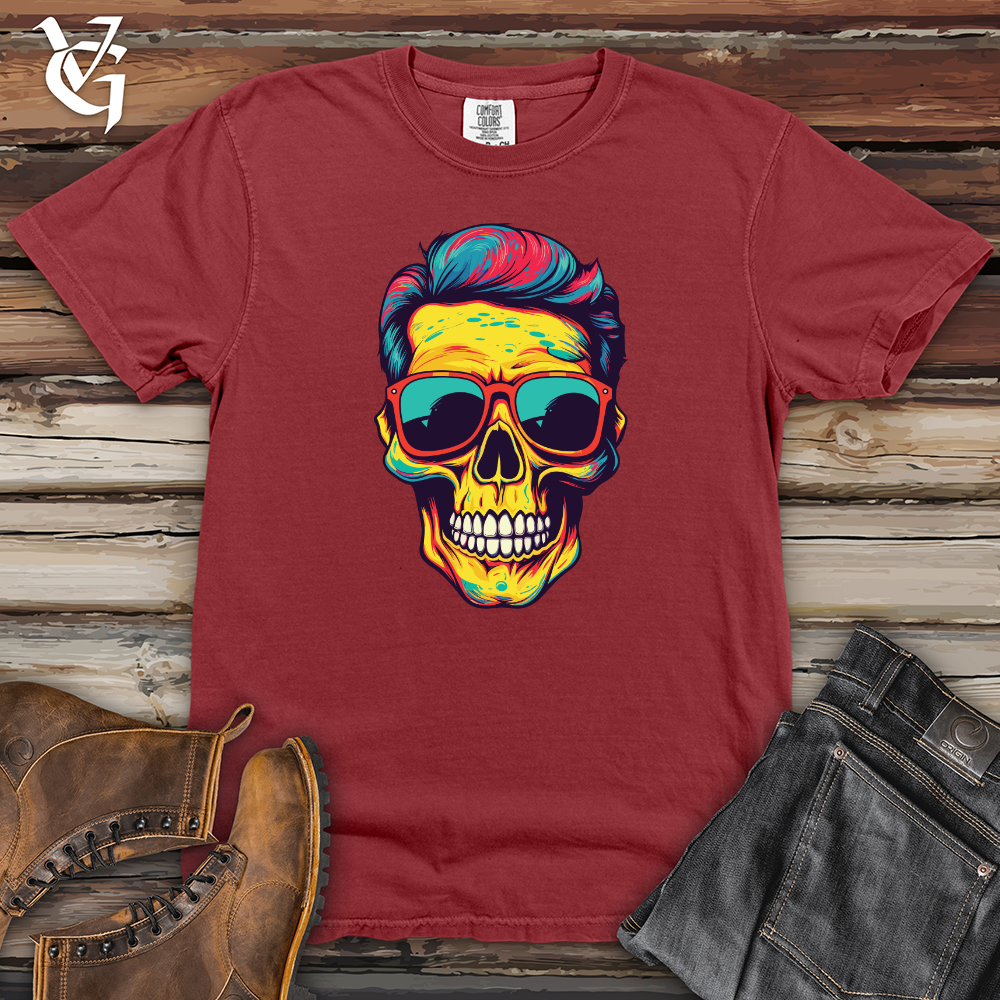 Viking Goods Pop Skull Revival Heavy Cotton Comfort Colors Tee Brick / L