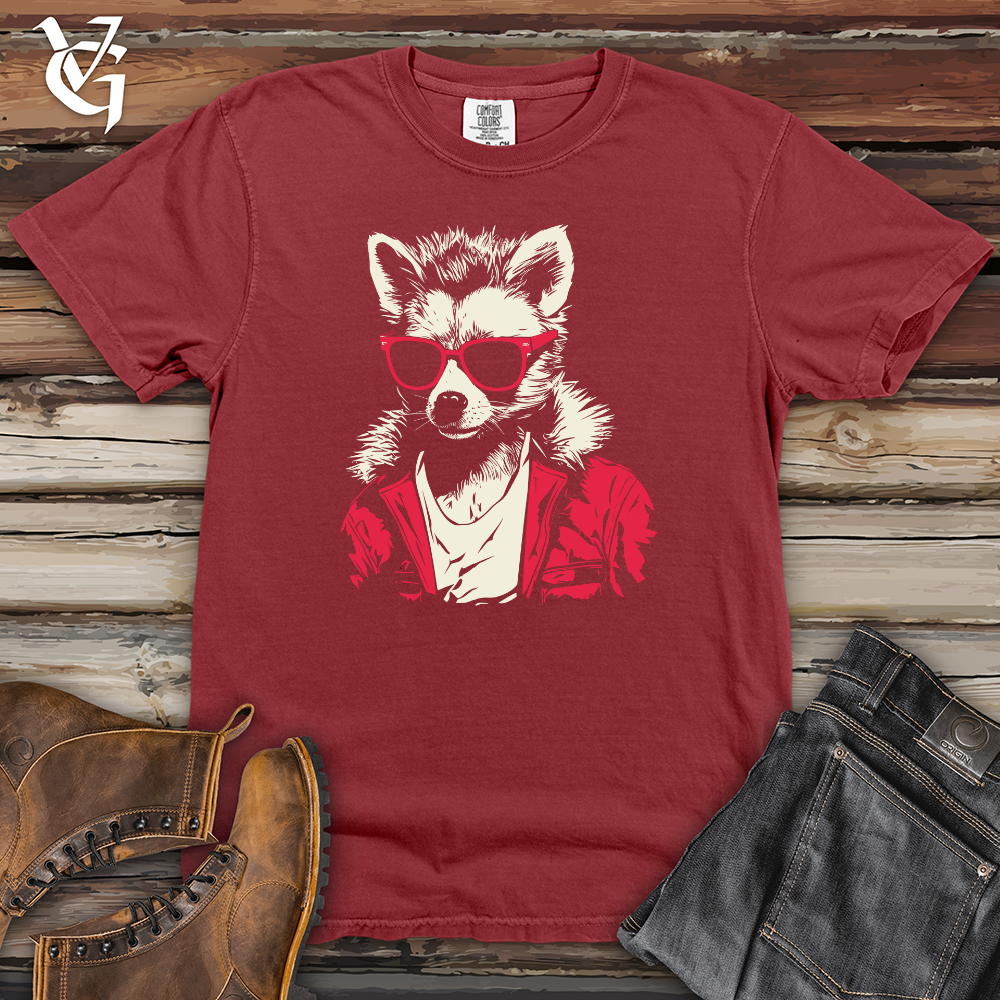 Viking Goods Raccoon Retro Heavy Cotton Comfort Colors Tee Brick / L