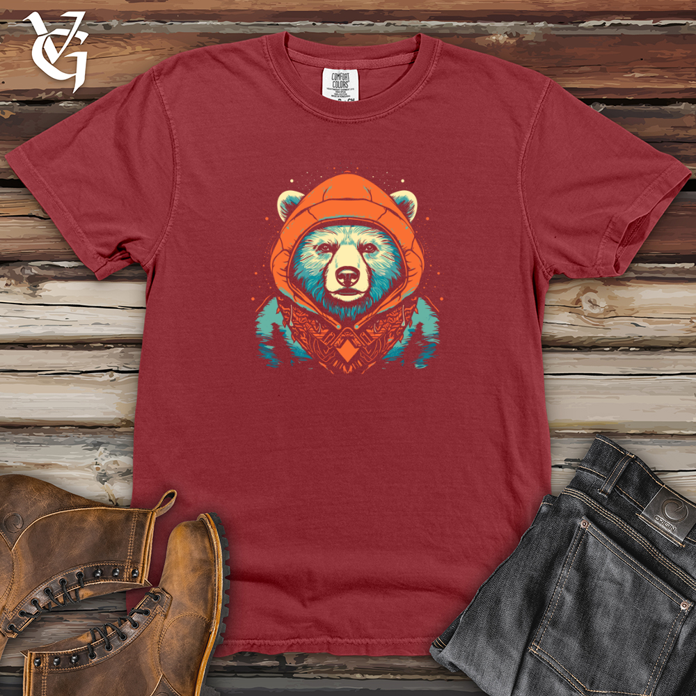 Viking Goods Retro Cosmic Beanie Bear Heavy Cotton Comfort Colors Tee Brick / L